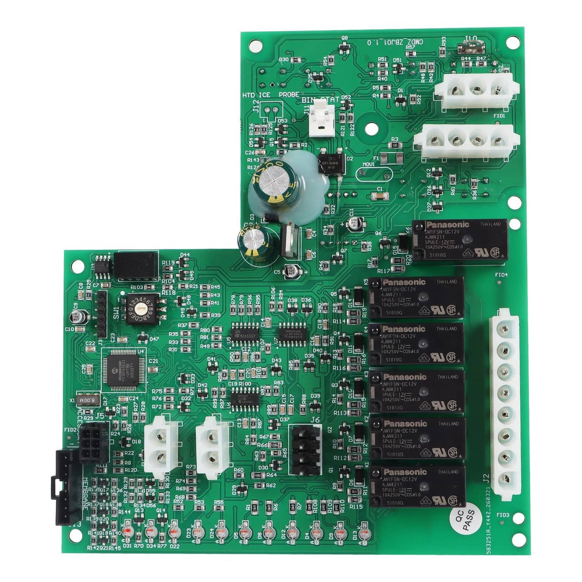 Solidspare 11-0621-21 Control Board Assembly Cuber For Scotsman-Ice 11-0621-21, 11-0550-28