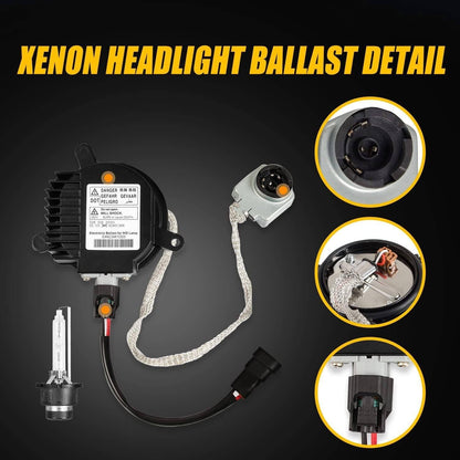 Solidspare HID Xenon Headlight Ballast w/ Igniter Cord Bulb For Nissan Infiniti 28474-89904