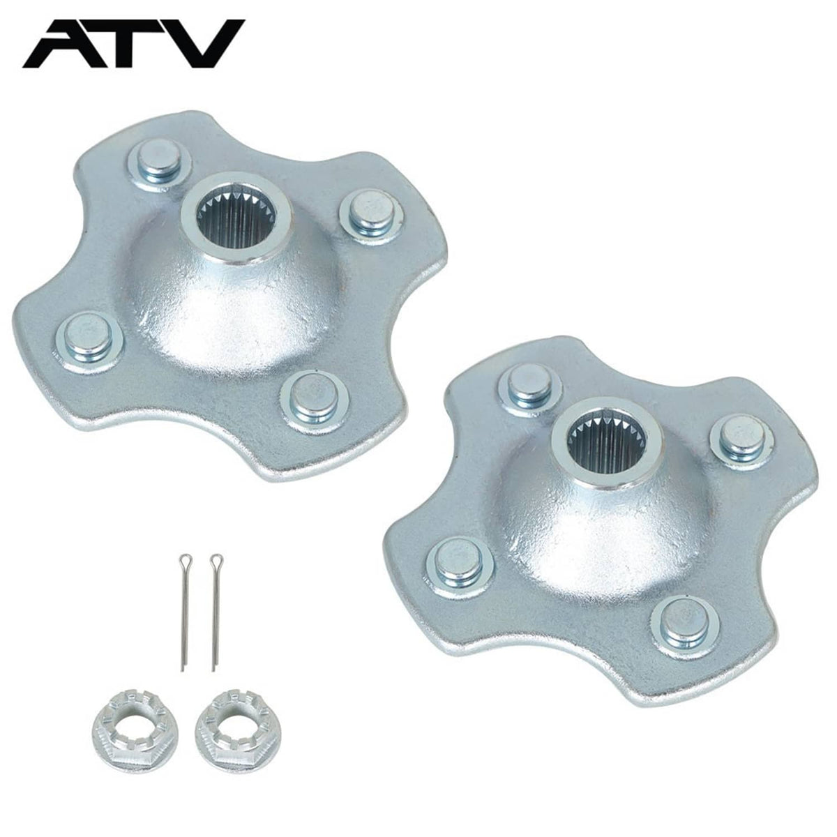 Solidspare 2x Rear Axle Wheel Hub Nut Kit For Honda 300 300FW Fourtrax 300 1988-1992