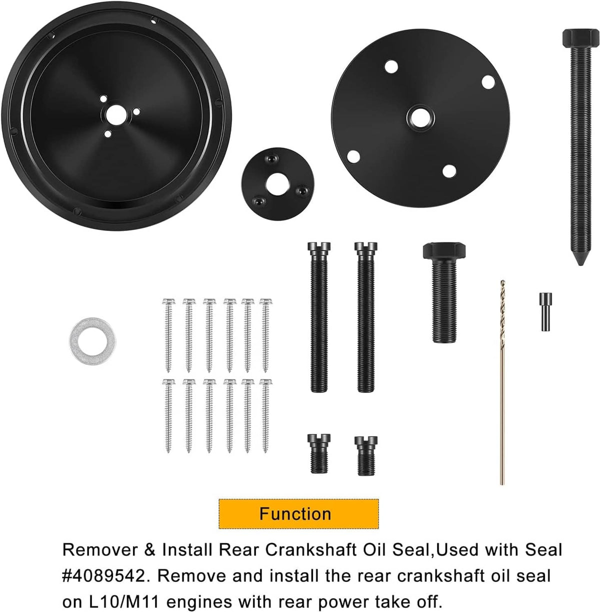 Solid Spare for Cummins L10 L10G M11 ISM Rear Crankshaft Oil Seal Remove Install Tool ST-221