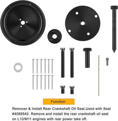 Solid Spare for Cummins L10 L10G M11 ISM Rear Crankshaft Oil Seal Remove Install Tool ST-221