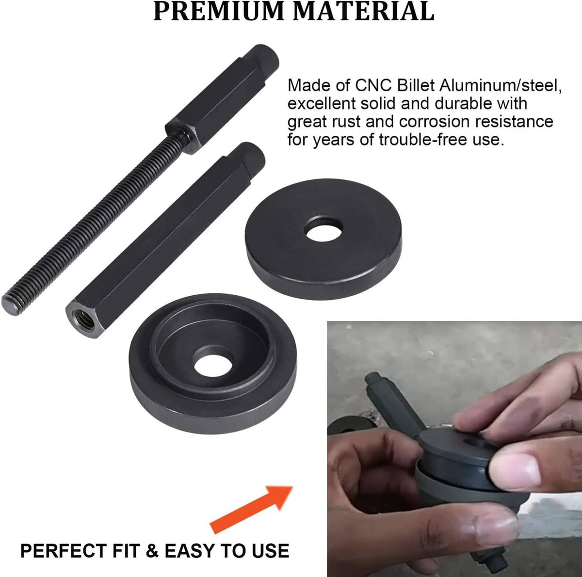 Solid Spare 8885B Inner Axle Seal Installer Set for Chrysler/Dodge/Jeep Ram Truck 1500 2500