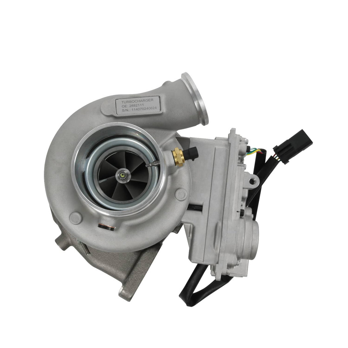 Solidspare Turbo HE451VE Turbocharger 3781360 For Cummins ISX ISX15 QSX With Solenoid Valve
