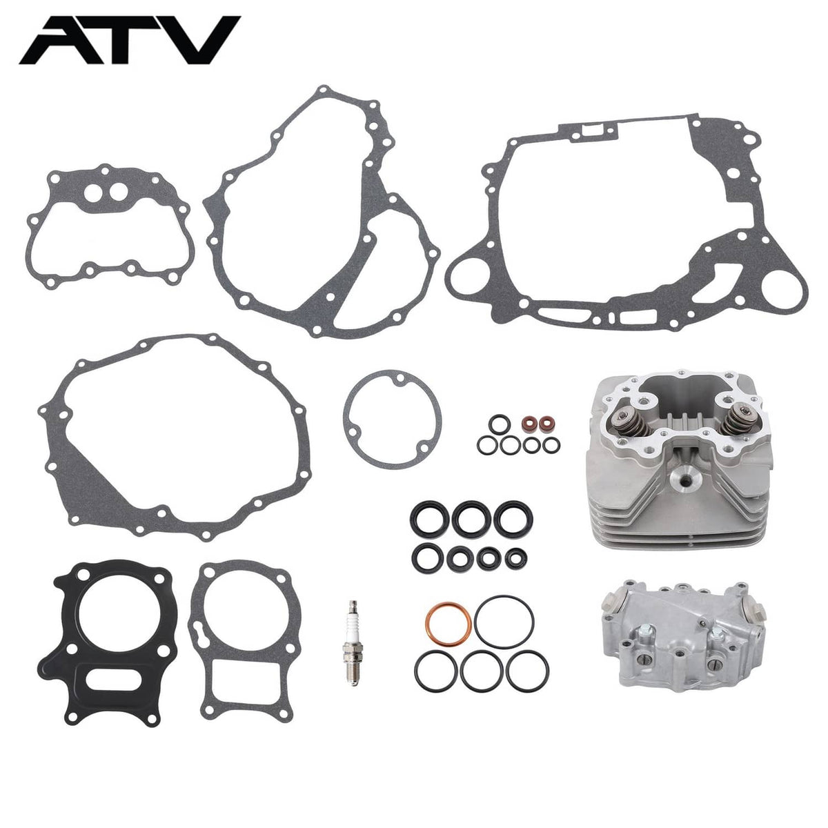 Solidspare Cylinder Head & Cover Gaskets For HONDA TRX250 TRX250EX SporTrax 250 2X4 2002-14