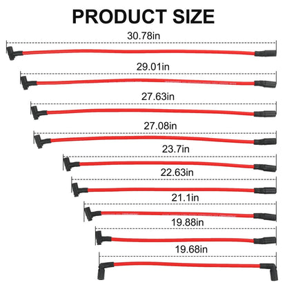 Solidspare Spark Plug Wire 9718Q For Chevrolet Express 2500 3500 Tahoe GMC Savana 1500 5.7L