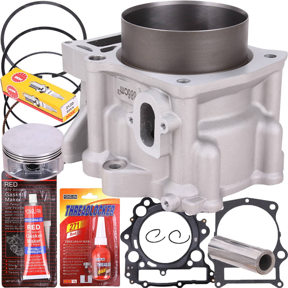 Solidspare Cylinder Piston Gasket Rebuild Kit For Yamaha Rhino 660 2004-2007 Top End Kit