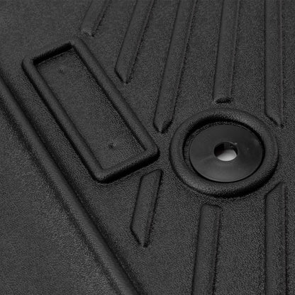 Solidspare TPE Floor Mats for 2014-2018 Chevy Silverado Crew Cab TPE All Weather Protection
