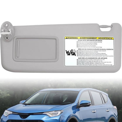 Solidspare Gray Sun Visor W/ Mirror for 2013-18 Toyota RAV4 74320-42595-B1 Left Driver Side