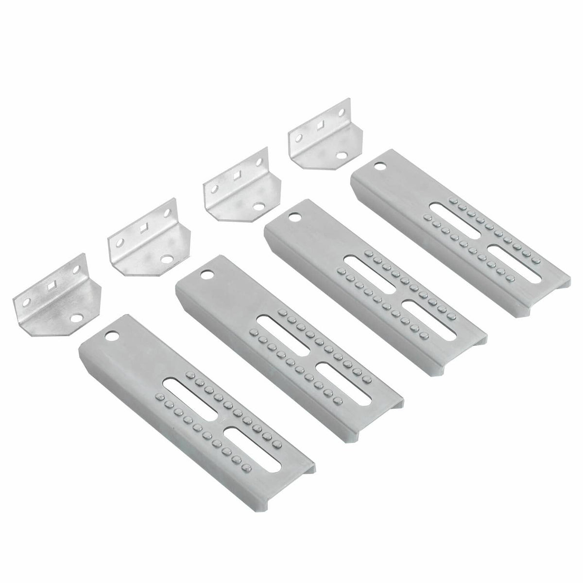 Solidspare 8PCS 10" Galvanized Swivel  Boat Trailer Vertical Bunk Board Brackets Bolster