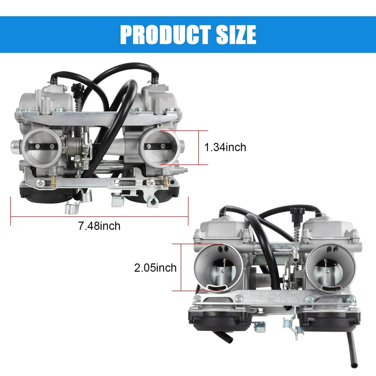 Solidspare Carburetor For Kawasaki Ninja 500 EX500 GPZ500 1987-2009 15001-1334 15002-1492
