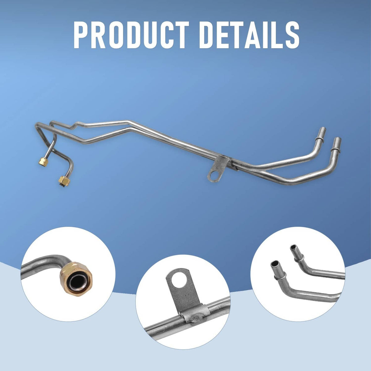 Solidspare Diesel Fuel Supply Return Line Assembly For Ford Powerstroke 7.3L 1998-2003