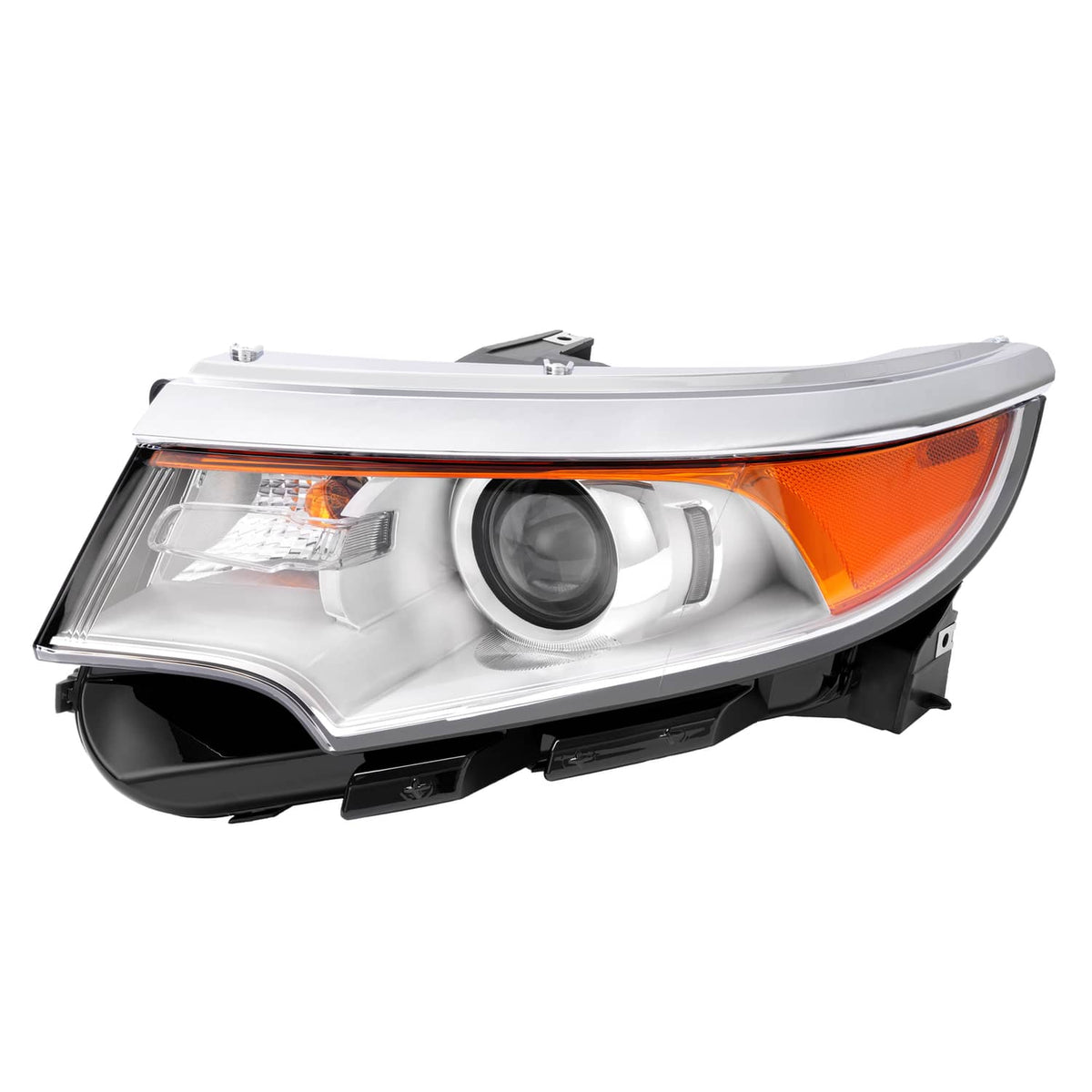 Solid Spare Left Driver Side For Ford Edge 2011-2014 Headlight Lamp W/Bulb 5 Pins Projector
