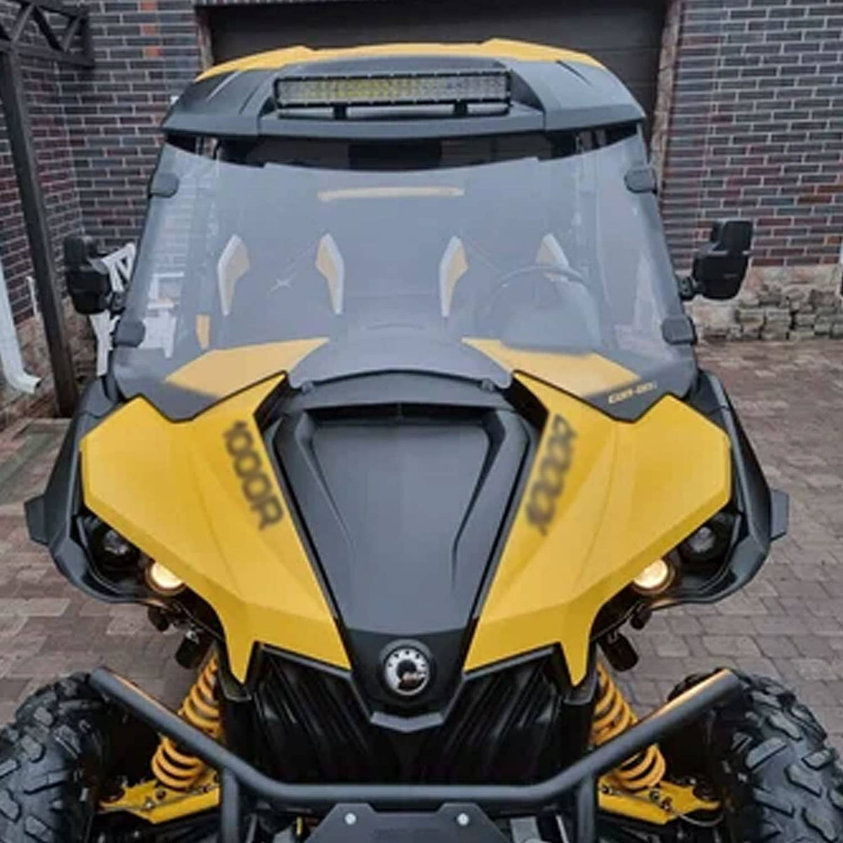 Solidspare For Can am maverick 1000r max 1000r UTV Polycarbonate Full windshield 2013-2018