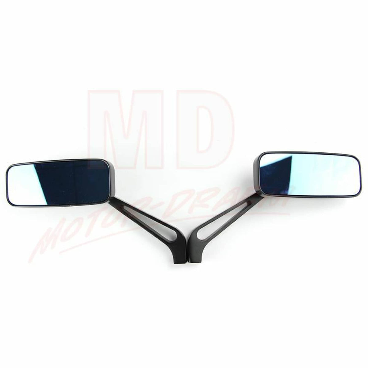 Solidspare 2x Black Motorcycle Rearview Side Mirrors For Harley Softail Touring Sportster