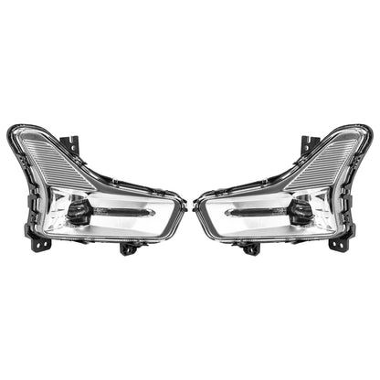 Solid Spare For Ford Fusion 2019-2020 LED Fog Lights Driving Lamps w/Bezel Wiring Left+Right