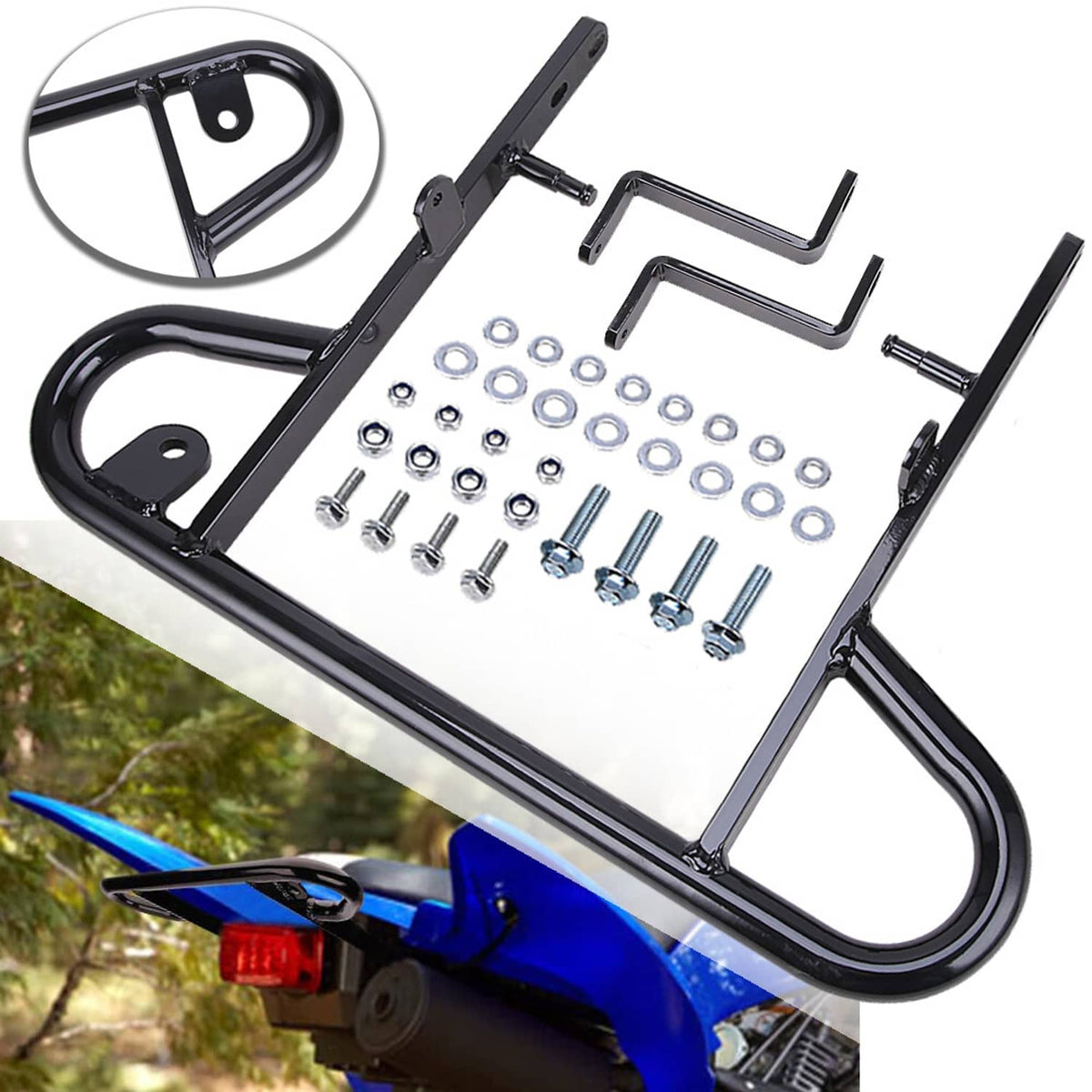 Solidspare Upgraded Grab Bar Rear Wide Aluminum Grab Bar For 2006-2024 Raptor 700 700R