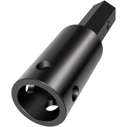 Solid Spare Heavy Duty Auger Adapter 2-9/16" Female Round to 2" Male Hex for Augers