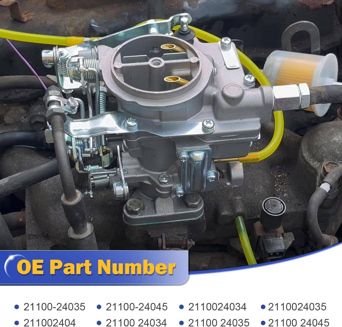 Solidspare 2 Barrel Carburetor Carb for Suzuki Samurai Corolla 3K 4K 1986-1988 21100-24035