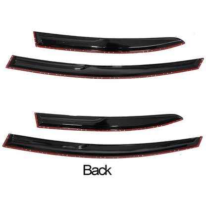 Solidspare Black Window Visor Vent Rain Guards For 2013-2017 Honda Accord Sedan 4 Door