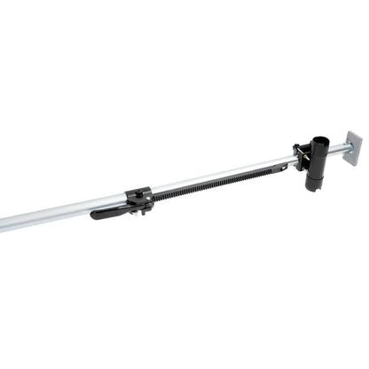 Solid Spare Truck Bed Rod Rack Fishing 4 Rod Holder Aluminum Adjustable Pickup Silvery Black