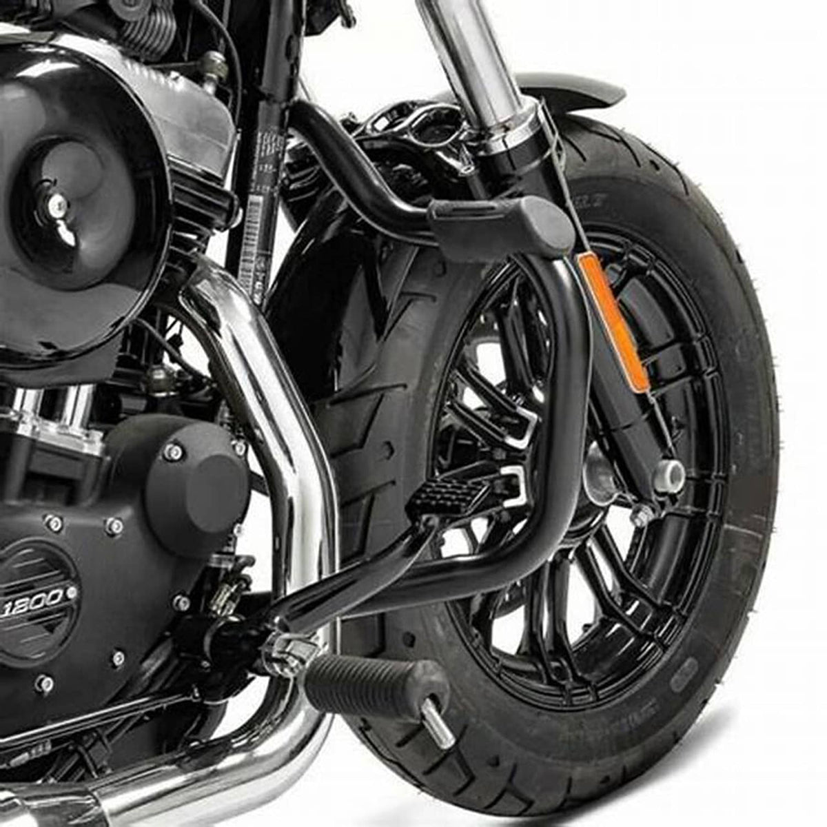 Solidspare Mustache Engine Guard Crash Bar Fit For Harley Sportster Custom 883 1200 04-23