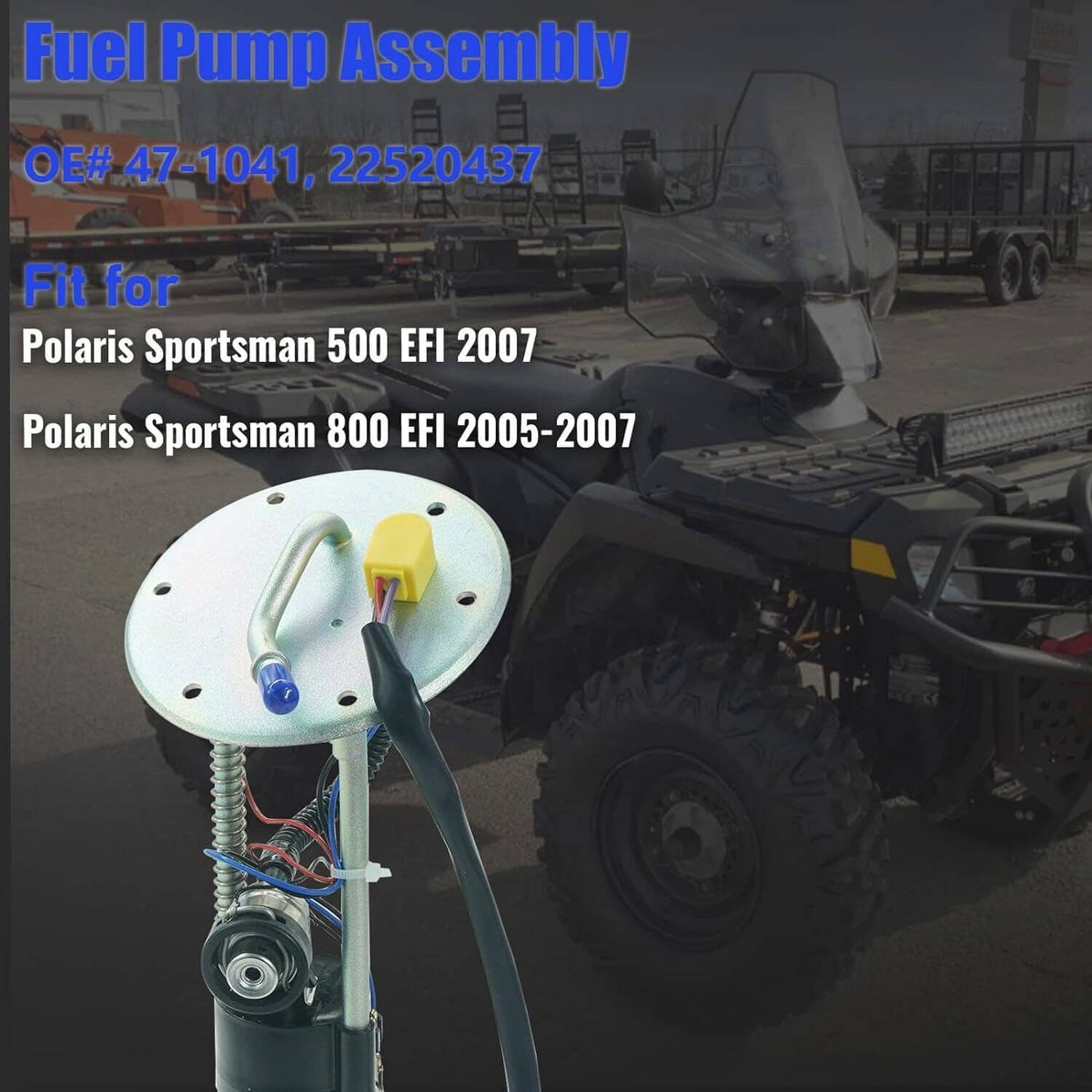 Solidspare 22520437 Fuel Pump Assembly For Polaris Sportsman 500 06-07 700 800 2005-2007