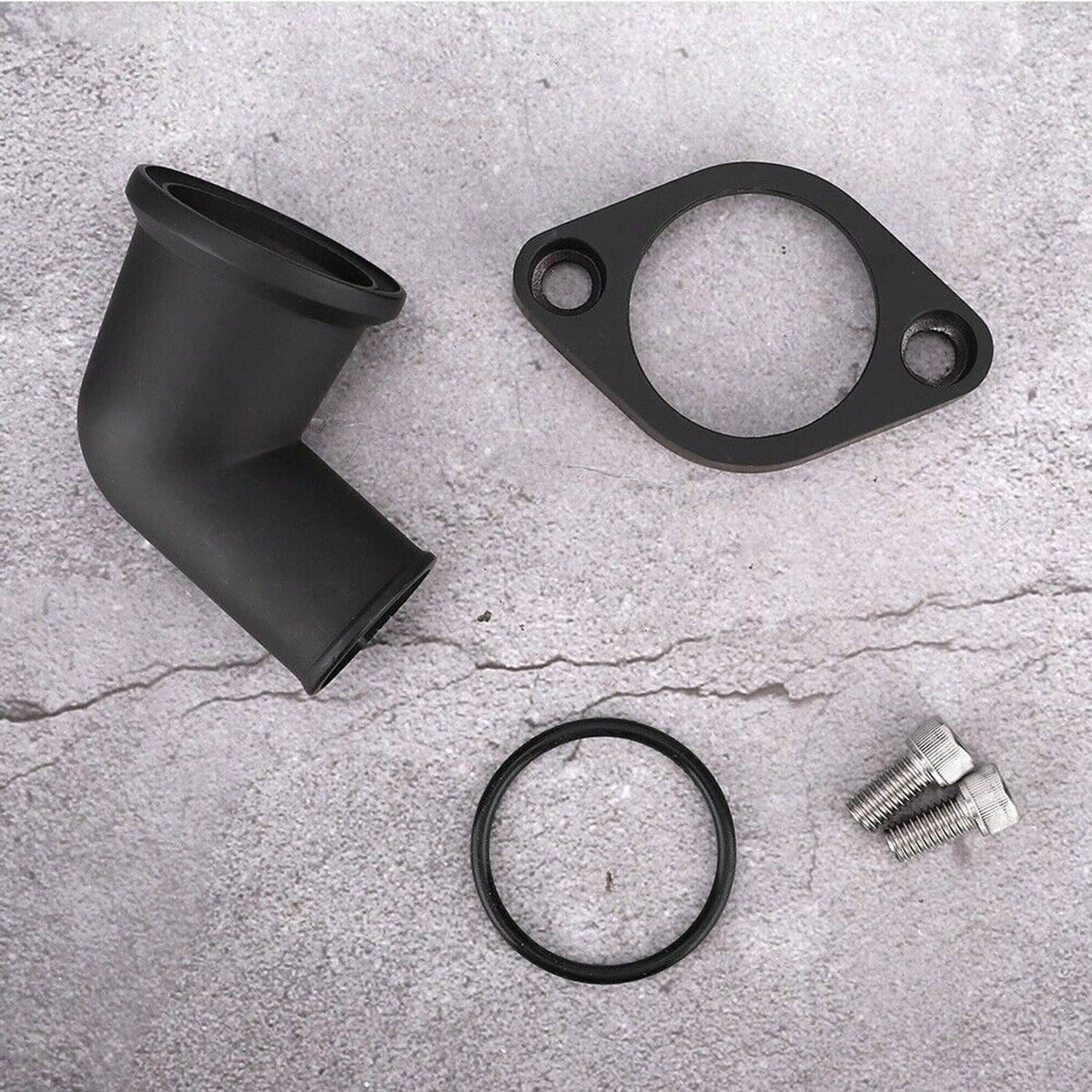 Solidspare Black 15° Swivel Water Neck Thermostat Housing For SBC BBC Chevy 327 350 396 454