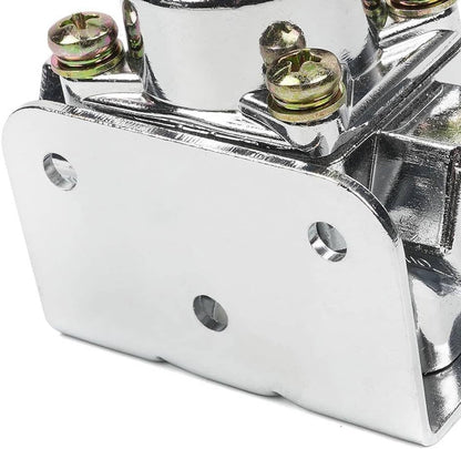 Solidspare Fuel Pressure Regulator Carburetor Chrome Fit Holley 12-803 2 Port 4 1/2 to9 PSI