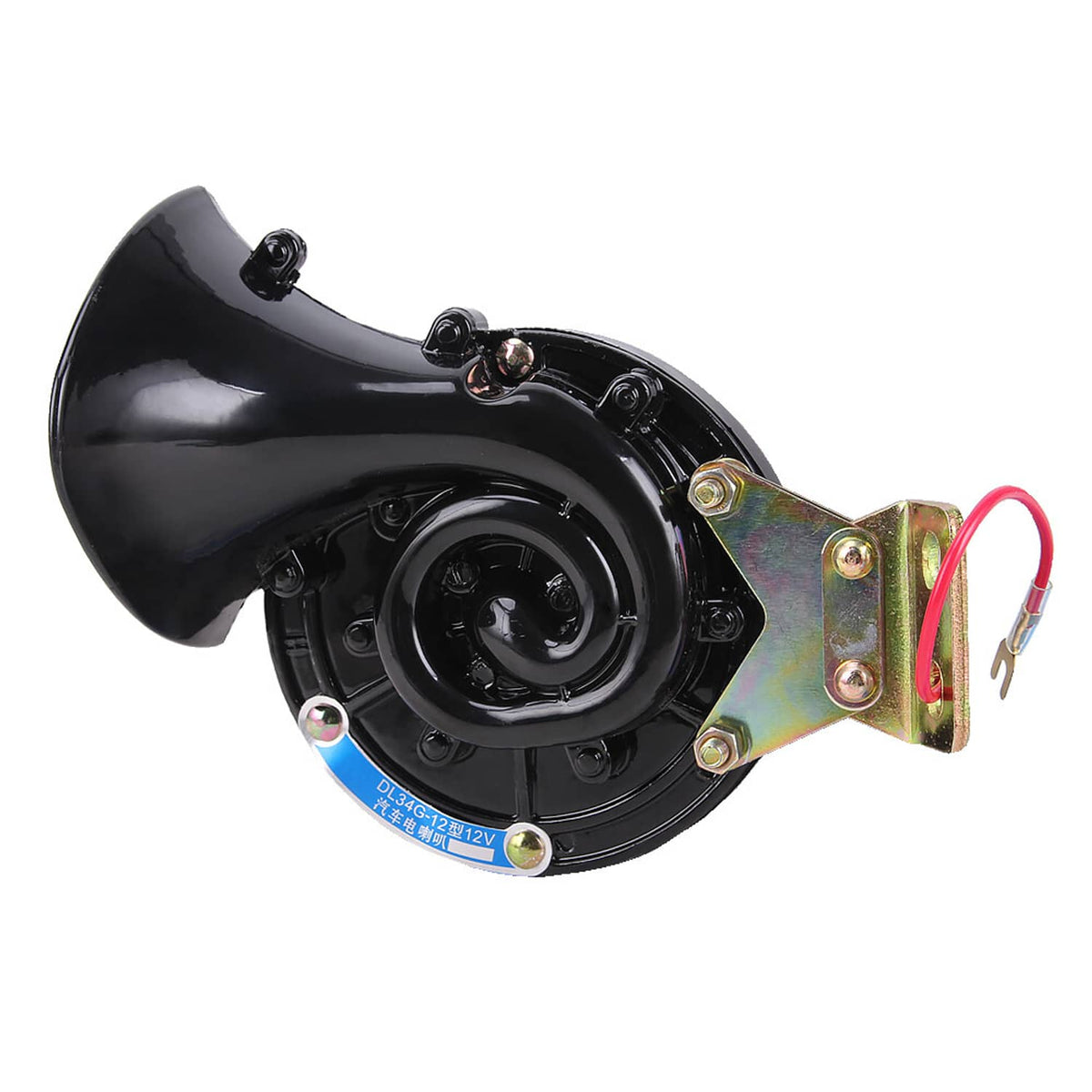 Solidspare 2x Electric Super Loud Air Snail Single Horn Car Truck Lorry SUV Boat Universal