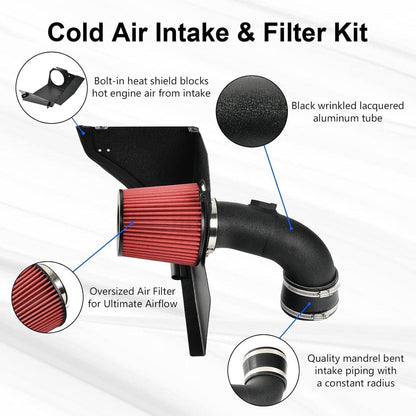 Solidspare Cold Air Intake System For BMW 320i 330i 420i 430i F30 F32 2016-2019 B48 2.0T