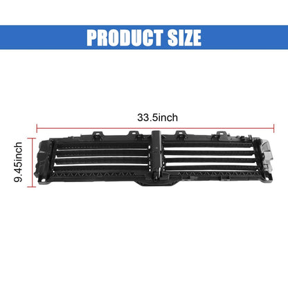 Solidspare Upper Radiator Grille Air Shutter with Motor for Honda Accord 18-21 L4 1.5L 2.0L