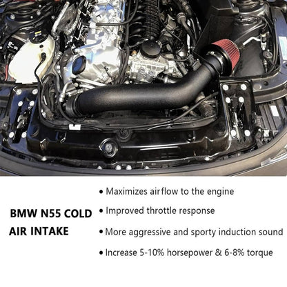 Solidspare NEW Cold Air Intake System For 12-15 BMW 335i/14-16 435i M235i /16 M2 N55 Turbo