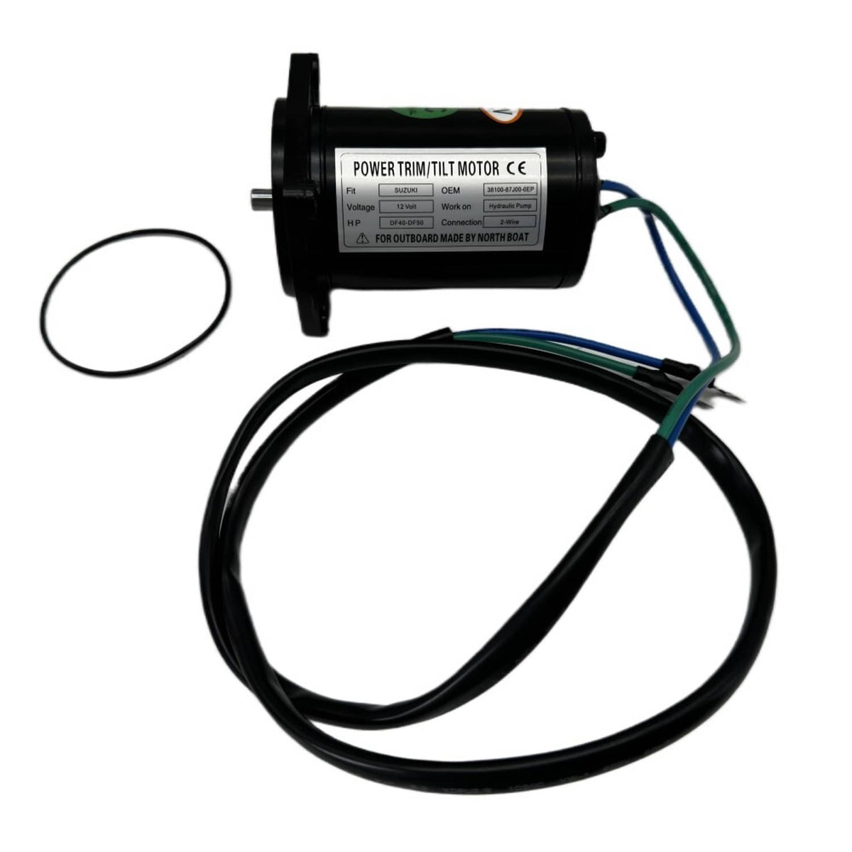 Solid Spare New 12V Trim/Tilt Motor For Suzuki DF40&DF50 2Wire 4Bolt 38100-87J00-0EP PT655NM