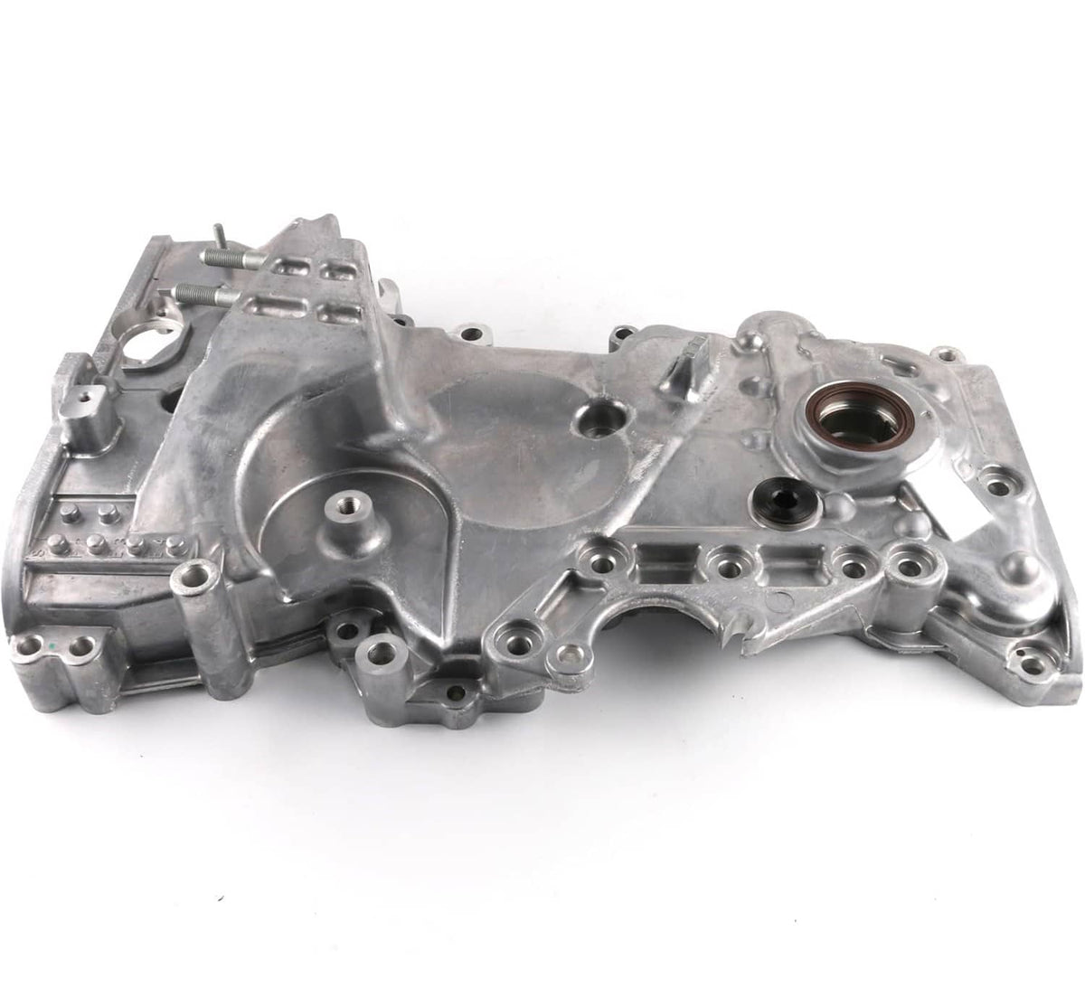Solidspare Silver Engine Oil Pump Timing Chain Cover for 2017-2020 Hyundai Elantra 2.0L