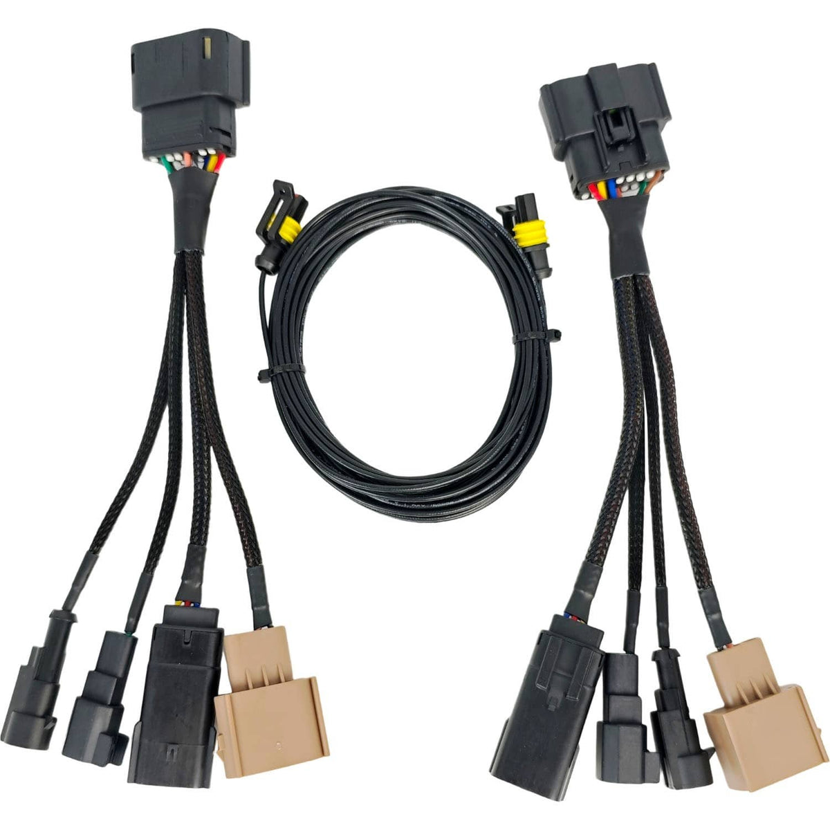 Solid Spare Halogen to LED Headlight Adapter Conversion Wiring Harness for Ford F250 F350