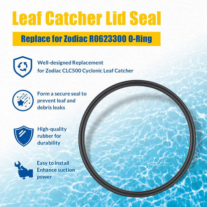 Solidspare R0623300 O-Ring Seal for Zodiac CLC500 Cyclonic Leaf Catcher, Black (1-Pack)