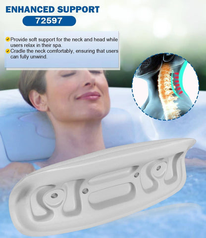 Solid Spare 72597 Spa Neck Pillow fits for 2002-2007 Hot Spring Hot Tubs & Spas 72596 73339