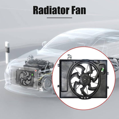 Solidspare Engine Radiator Cooling Fan for 2017-20 Hyundai Elantra 2019-2022 Kia Forte 2.0L