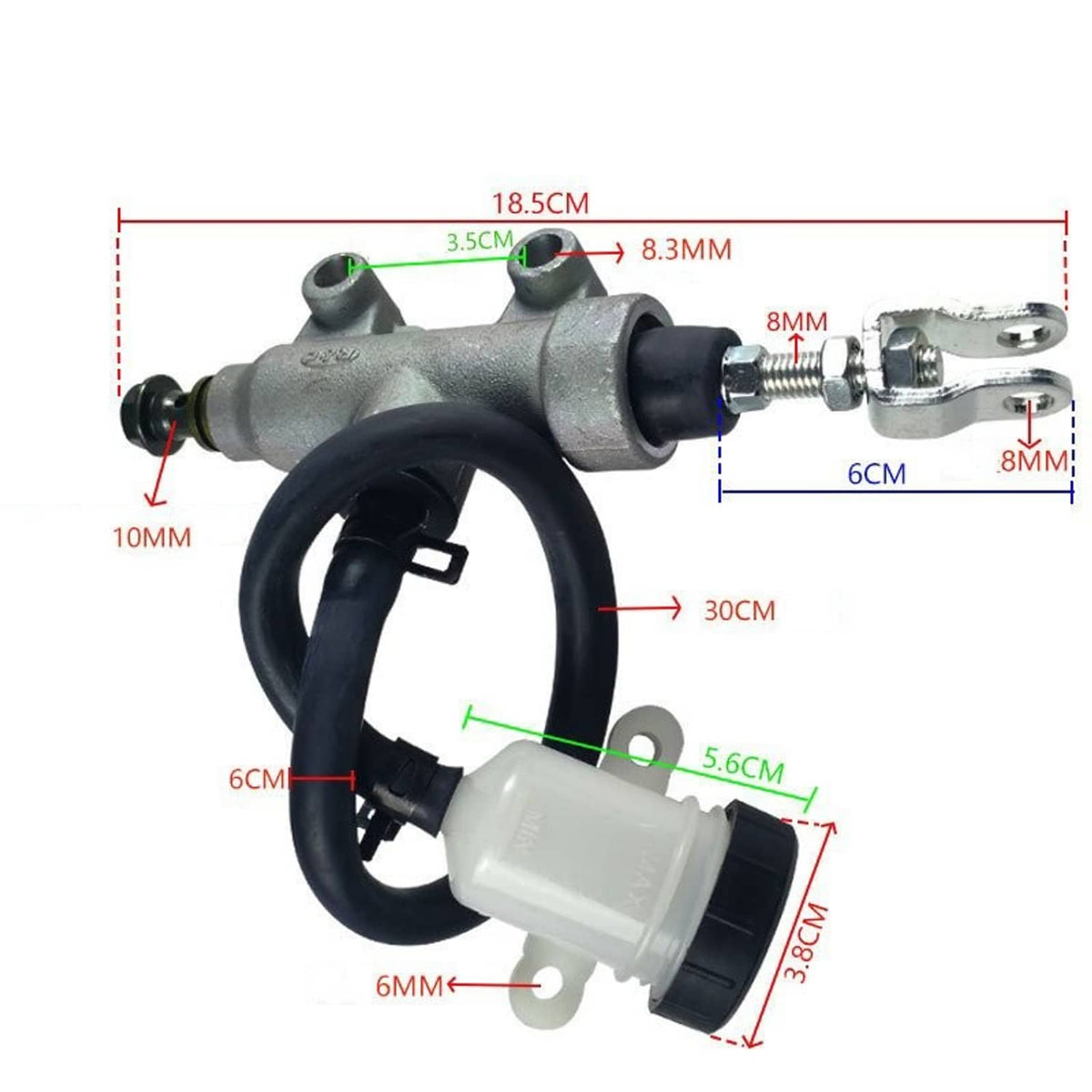 Solidspare 1912301 Rear Brake Master Cylinder for Polaris Sportsman 400 450 500 570 800