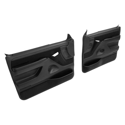 Solid Spare Inner Door Panels For Ford F150 F250 F350 92-97 /Bronco 92-96 Pair Black