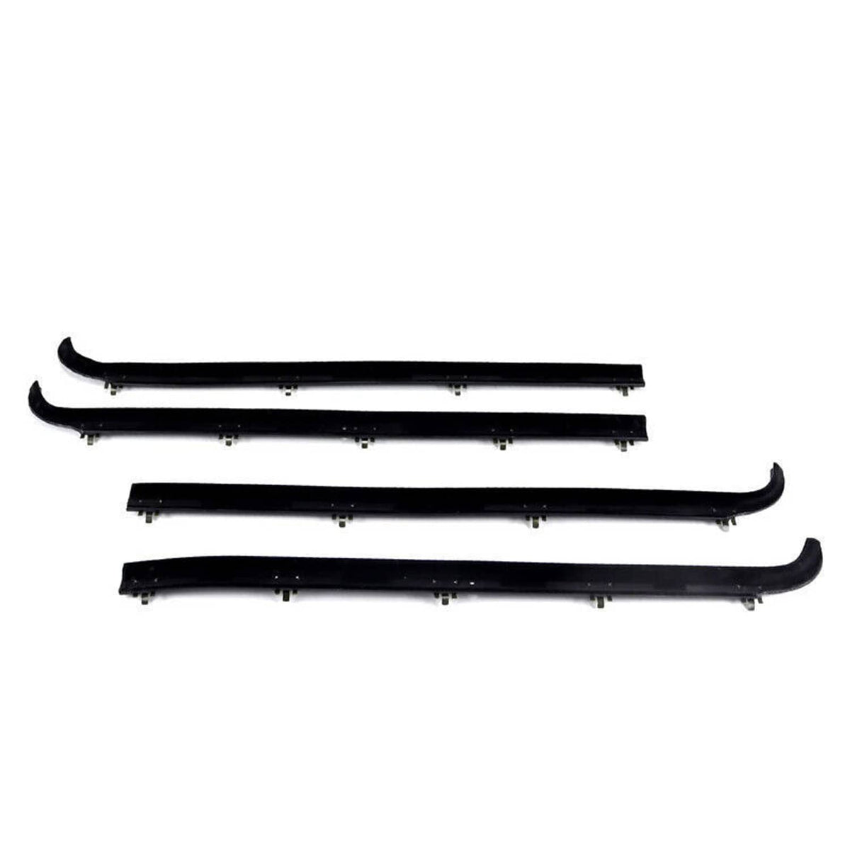Solidspare 4PCS Door Window Seal Belt Weatherstrip Kit For 1987- 1997 Ford F150 F250 F350