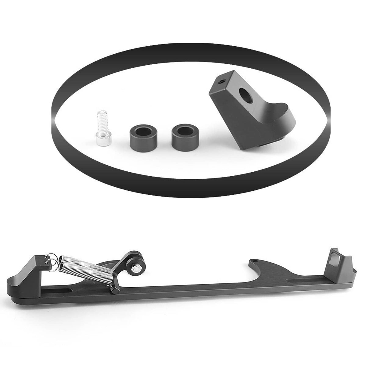 Solidspare New Throttle Cable Carb Bracket For Holley 4150 4160 Carburetor 350 SBC Aluminum
