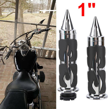 Solidspare 1'' Motorcycle Handle Bar Hand Grips Fit for Harley Sportster XL1200 883 Dyna