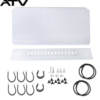 Solidspare 2 PIECE Windshield Glass For Kubota RTV X900 X1120 X1140  2016-2022 KB-X900LWV