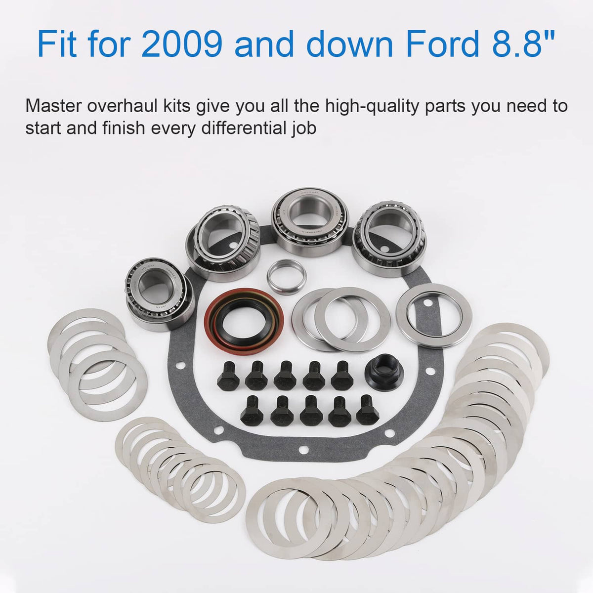 Solidspare For Ford 8.8 Ring and Pinion Master Kit with "high-torque rear pinion bearing"