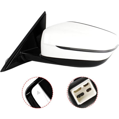 Solidspare Left Driver Side Mirror w/Blind Spot White For 2019-2023 BMW 320i 330i 330e