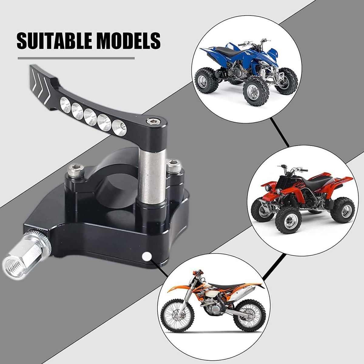 Solidspare Billet Thumb Throttle For Yamaha Banshee YFZ 350 Blaster 200 Raptor 660R YFM660R
