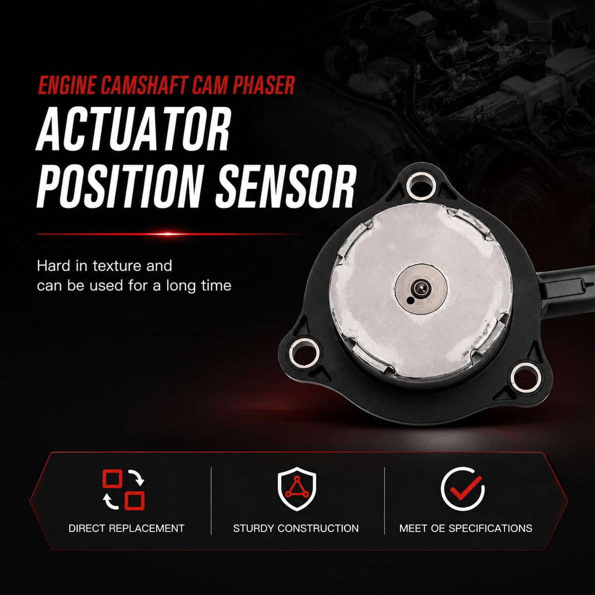 Solidspare 4x Camshaft Phaser Actuator VVT Solenoid 5184101AG For Dodge Jeep Ram Chrysler