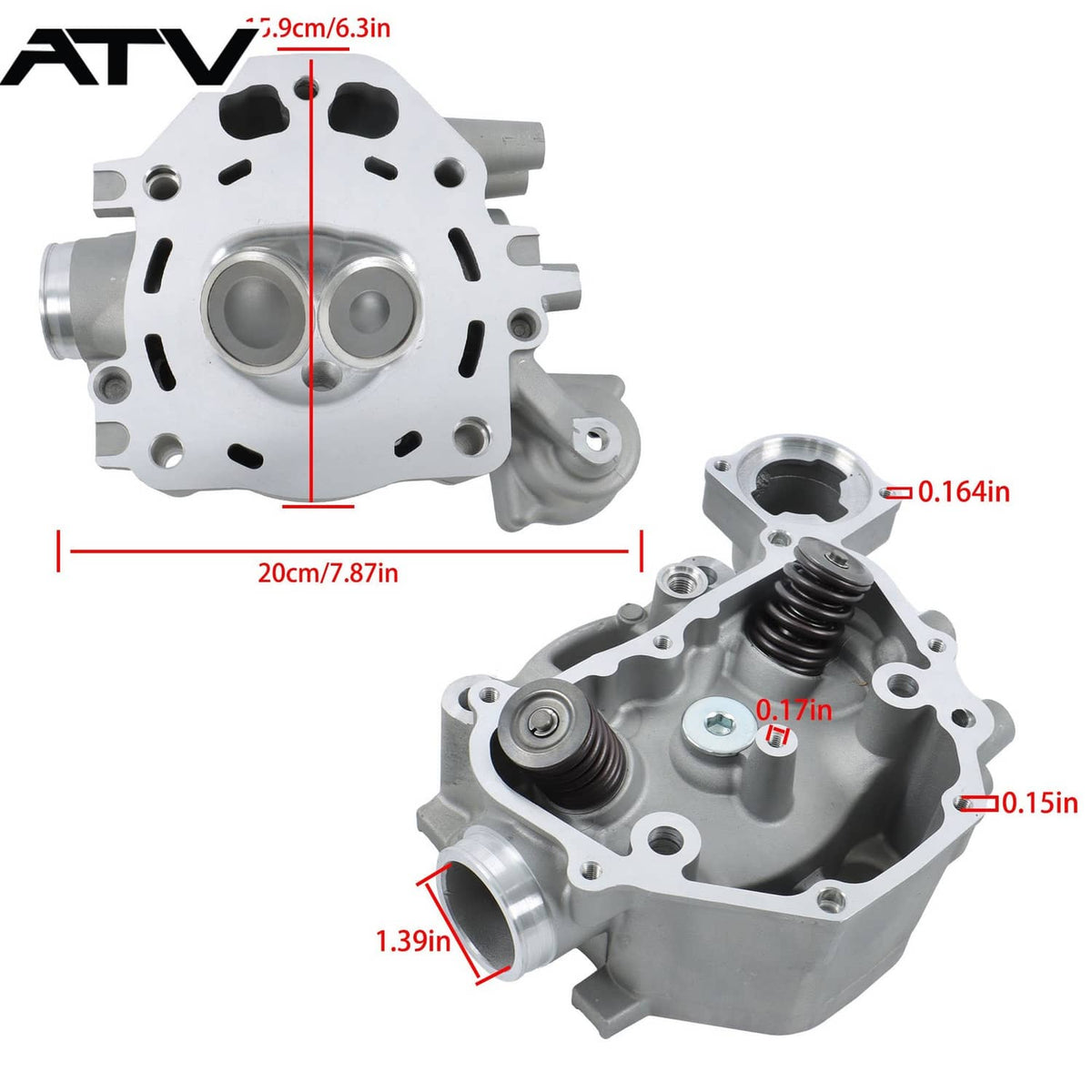 Solidspare 12200-HP7-A01 Rebuild Kit Cylinder Head Gasket For Honda TRX420 2009-24