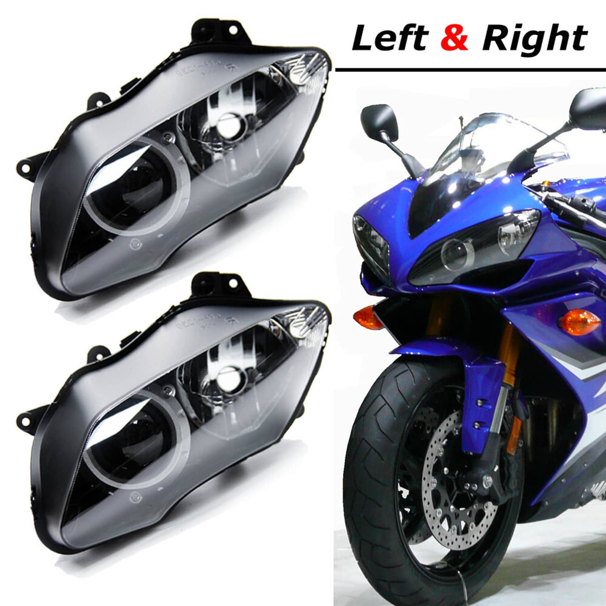 Solidspare For Yamaha YZF R1 YZFR1 R1000 2007-2008 Headlight Headlamp Housing Assembly US